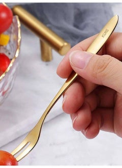 Kutis مجموعة شوكة الكيك المصنوعة من الفولاذ المقاوم للصدأ والمطلية باللون غير اللامع، مكونة من 5 قطع  - Image 2