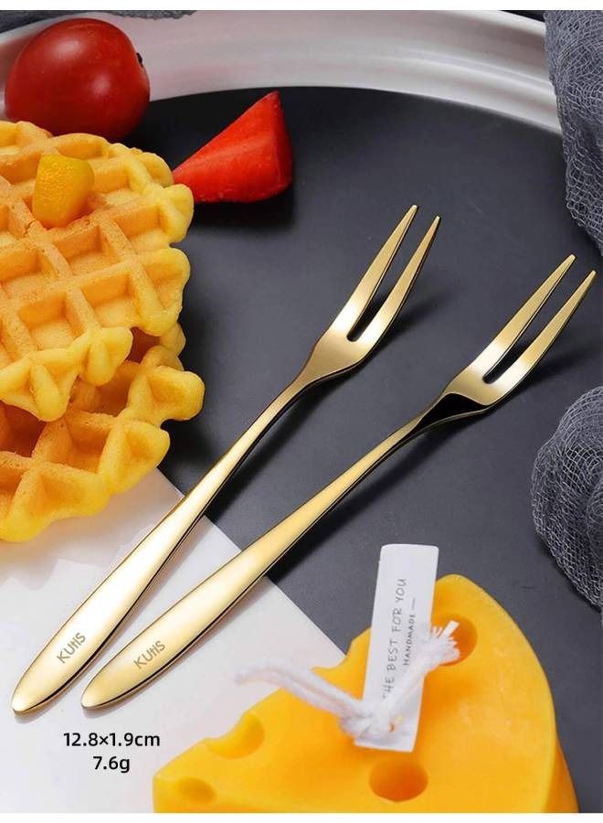 Kutis مجموعة شوكة الكيك المصنوعة من الفولاذ المقاوم للصدأ والمطلية باللون غير اللامع، مكونة من 5 قطع - Image 3