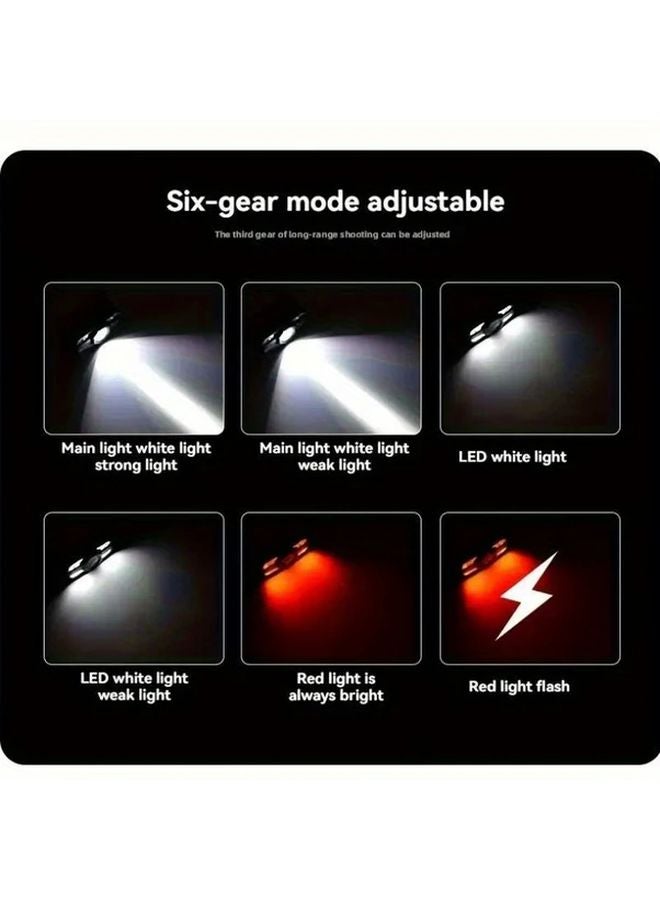 Model 113 USB Rechargeable Outdoor Camping Headlamp IP65 Waterproof Hands Free Emergency Light - Image 5