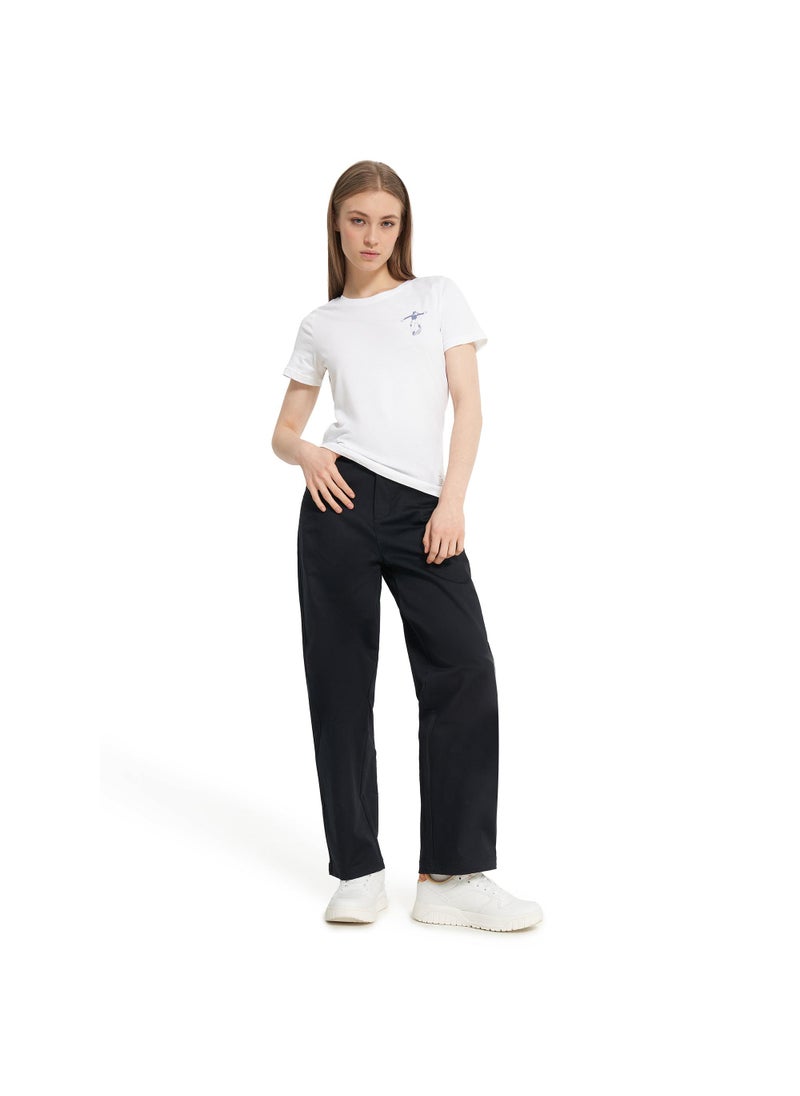 Termit - Termit Graphic White T-Shirt for Women – Slim Fit, Soft Cotton, Breathable Fabric, Stylish Streetwear, Comfortable & Versatile for Everyday Wear - Image 1
