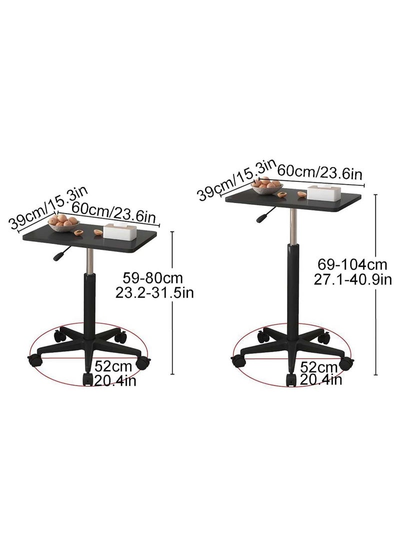 Generic - Mobile Desk Mobile Lifting Table Computer Home Office Standing Work Table Lazy Bedside Sofa Table Sitting and Writing Small Desk - Image 1