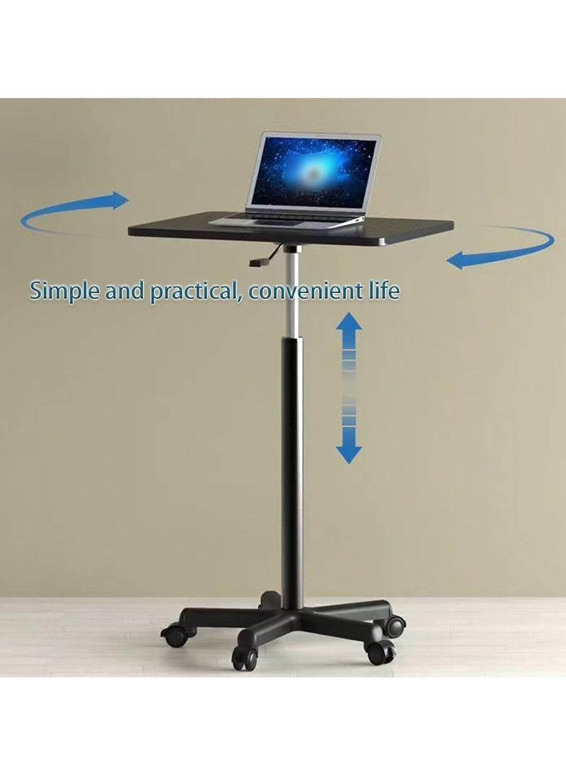 Generic - Mobile Desk Mobile Lifting Table Computer Home Office Standing Work Table Lazy Bedside Sofa Table Sitting and Writing Small Desk - Image 1