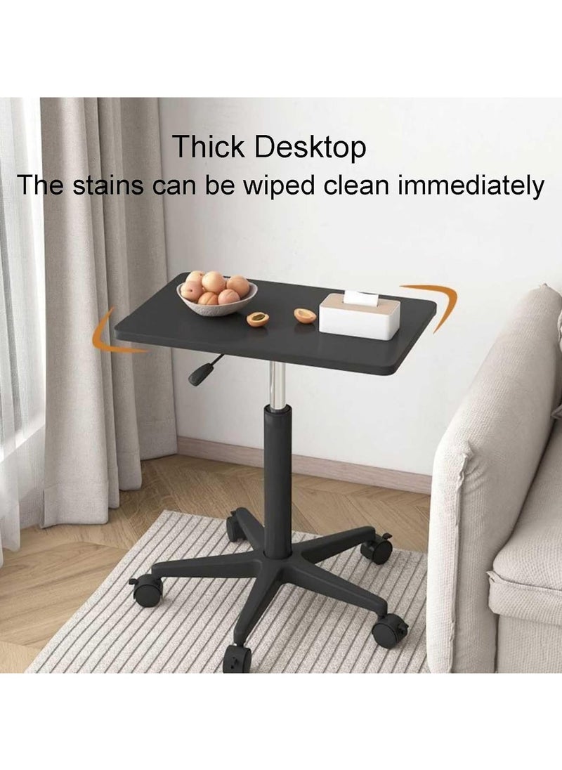 Generic - Mobile Desk Mobile Lifting Table Computer Home Office Standing Work Table Lazy Bedside Sofa Table Sitting and Writing Small Desk - Image 1