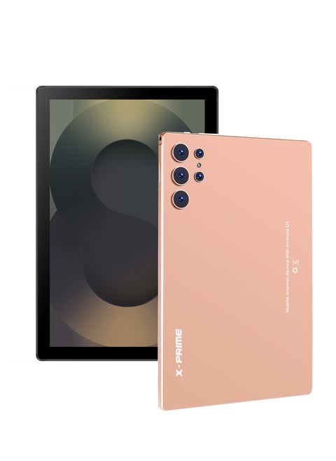 S25 Ultra+ 10.1" HD Display Android Slim Smart Tablet PC with Keyboard 16GB RAM 1TB ROM Dual SIM 5G Network Wi-Fi Tablet Dual Camera Octa-Core Tab Gold