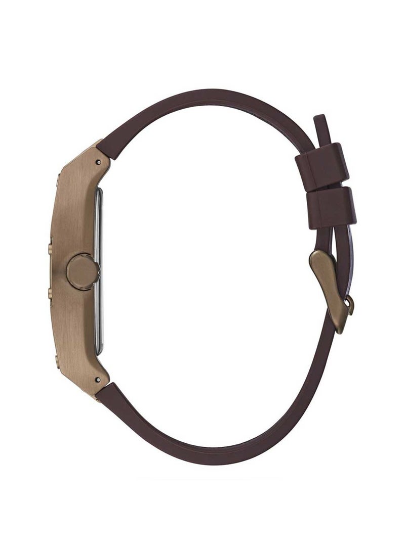 GUESS - Phoenix Water Resistant Leather Analog Watch GW0202G2 - 43 mm - Brown - Image 1