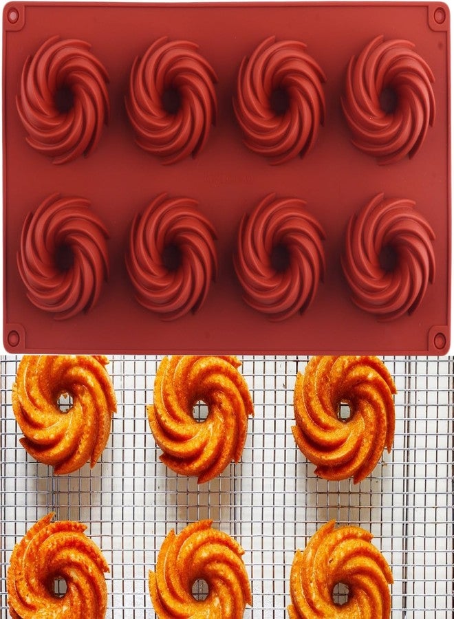 YIMINGMOLD قوالب سيليكون YIMINGMOLD ذات 8 تجاويف للشوكولاتة والدونات والمافن والكب كيك - Image 1