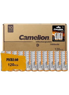Camelion 17070220 Akku (NiMH, Mono, R20 (D), 7000 mAh, 2er) 60 Packs