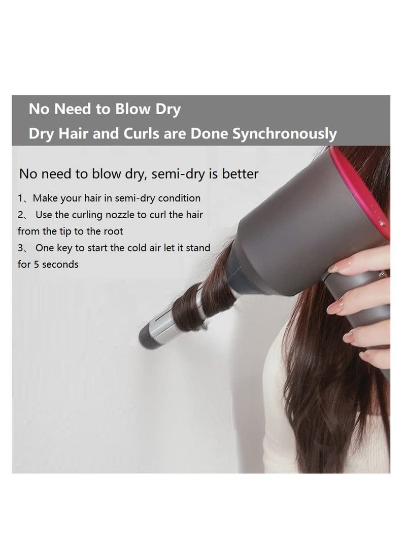 general Hair Curler Suitable for Hair Dryer Hair Curler Compatible with HD01 HD02 HD03 HD04 HD07 HD08 Hair Curling Attachments (Left-Handed) - Image 3