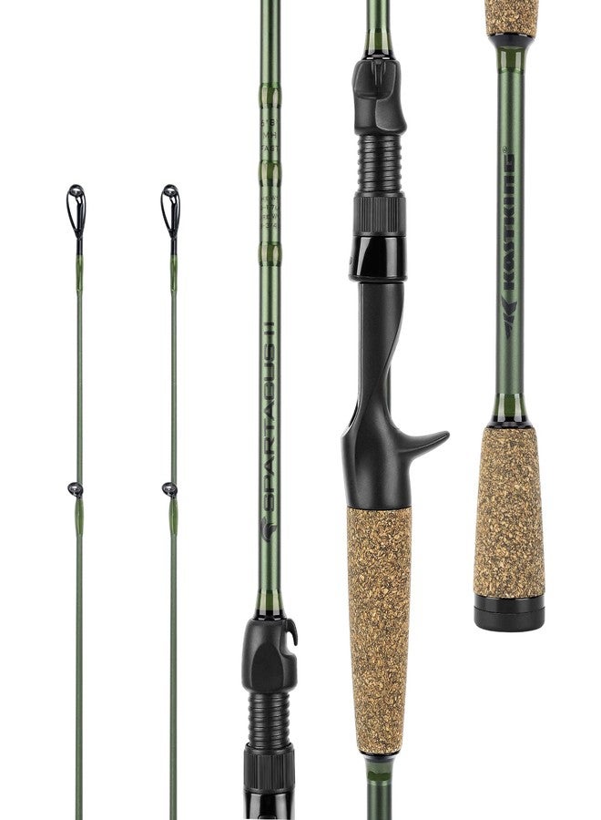 KastKing Spartacus II Twin Tip Fishing Rods, Cast - 6'8" - MH Power - Fast - Image 1