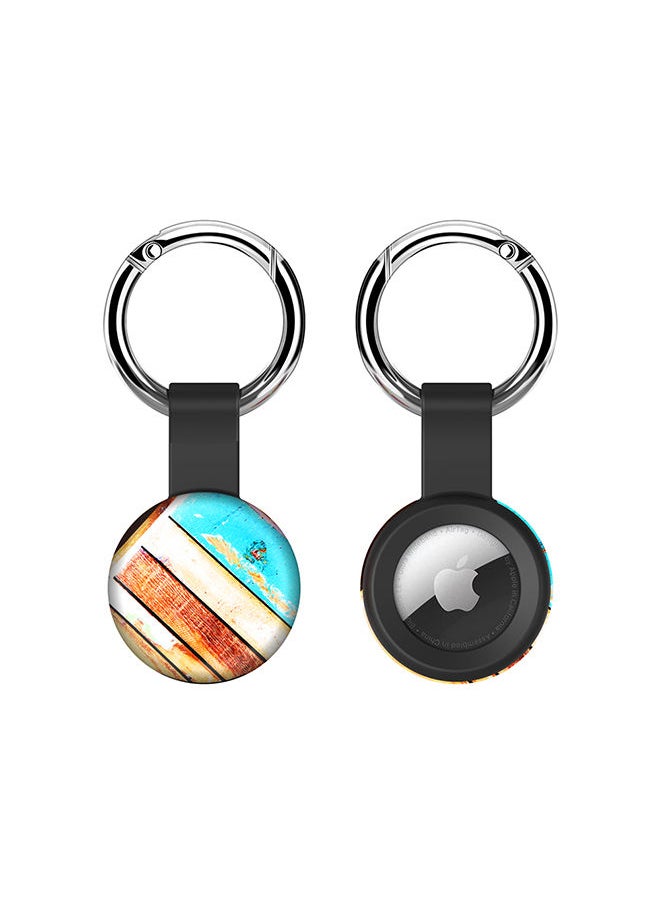 Stylizedd Airtag Case Metal Key Ring with Tough Case for Apple Airtag cover - Wooden Pier  - Image 1