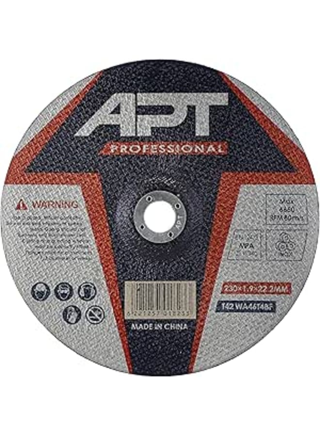Apt APT DISC PRO-T42 Chinese Inox Cut Stones Cutting Disc, 230 x 1.9 x 22.2 mm Size