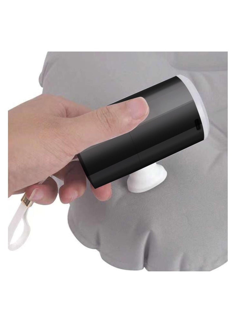 SYOSI - Portable Air Pump, Quick-Fill Portable Mini Air Pump, Electric Rechargeable Air Pump with LED Light - Backpacker Tools Outdoor Adventure Equipment Air Pump for Hiking, Camping, Travelling - Image 1