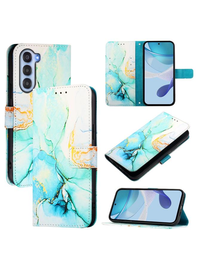 The Bros Case For ZTE nubia S 5G A403ZT PT003 Marble Pattern Flip Leather Phone Case