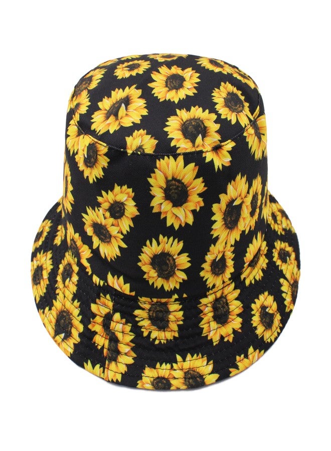 VRITRAZ Comfortable Adults Unisex Reversible Hats for Mens and Women (Color-Sunflower Black) - Image 5