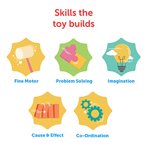 Brainsmith Premium Wooden Activity Toy for Toddlers – Color Sorter Nut Bolt Screw Set – Fine Motor Skills Educational Toy – Safe Montessori Toys for Kids – Hand-Eye Coordination (18 Months - 4 Years) - Image 4