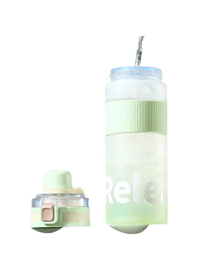 RELEA Sports Water Bottle, Large Capacity Student Water Cup, Tritan Plastic Cup, Outdoor Fitness Straw Cup, Heat-Resistant Tea Infuser Cup - Image 1