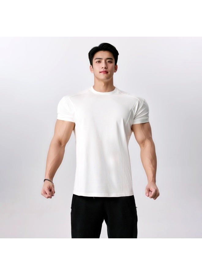 Men’s  Shirt Short Sleeve Athletic Top Sports T-Shirt Undershirt Base Layer Shirts Tight for Workout Gym - Image 1