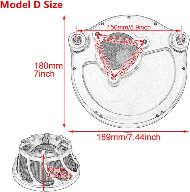 Wivplex CNC Motorcycle Air Filter for Harley Models - Image 3