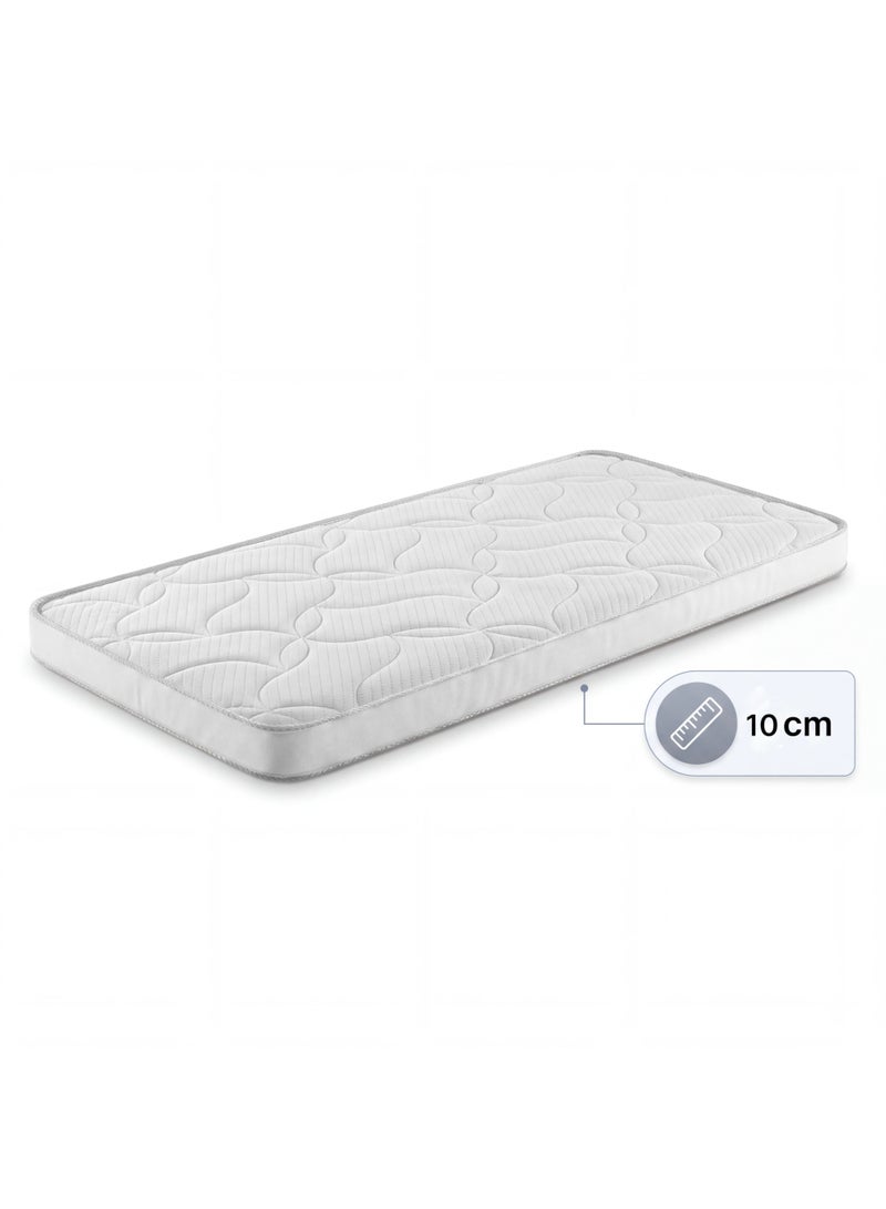 Premium Baby Travel Cot Mattress, 120 × 60 cm, 10 cm Thick – Padded, Breathable & Hypoallergenic (Mattress Only) - Image 1