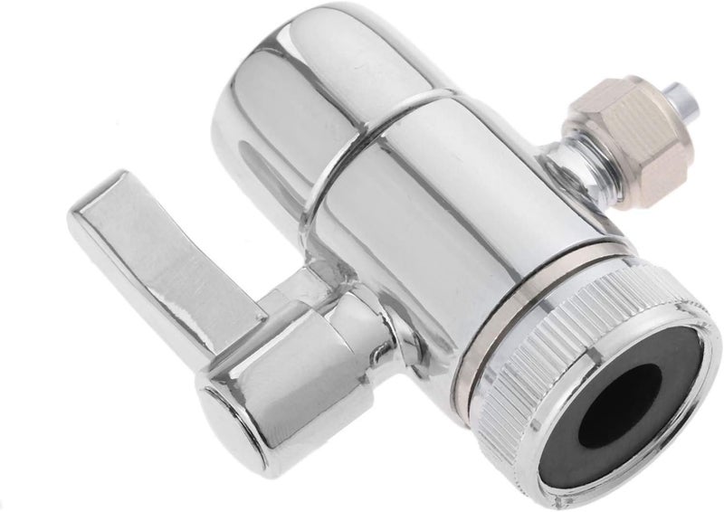 Yetaha Faucet Diverter Valve,1/4" Polished Chrome Mental Faucet Splitter, 0.25 Inch Widespread Water Filter Connector Diverter Valve for Kitchen Bathroom Sink Hose Attachment - Image 4
