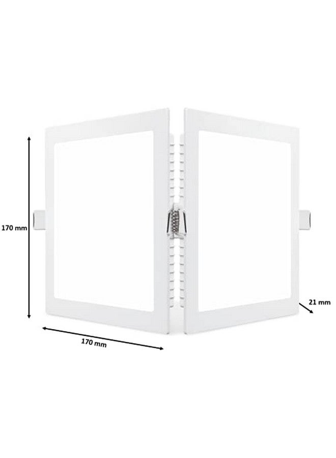 PHILIPS Polycarbonate 15W Square Ap Plus Ultraglow Led Dl Recessed Led Panel Ceiling Light (Pack of 1, Cool Day Light) (929002629401-Pk1) - Image 3