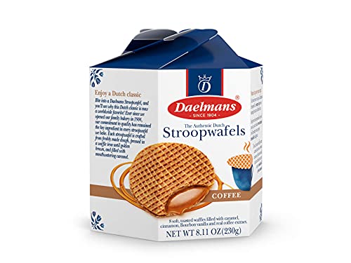 Daelmans Coffee Flavored Caramel Stroopwafels  Waffle Cookies Sweet Snack for Coffee  Tea Authentic Soft Toasted Dutch Waffles Cinnamon Vanilla Certified Kosher Dairy  811 oz Pack of 1 - Image 5