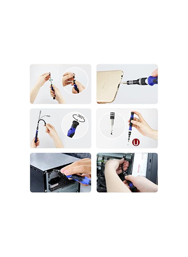 PROMASS promass Professional Computer Repair Tool Kit, Precision Laptop Screwdriver Kit, 80 in 1 Electronics Repair Tool with 56 Magnetic Bits, Compatible for MacBook, iPhone, Game Console, Tablet  - Image 5