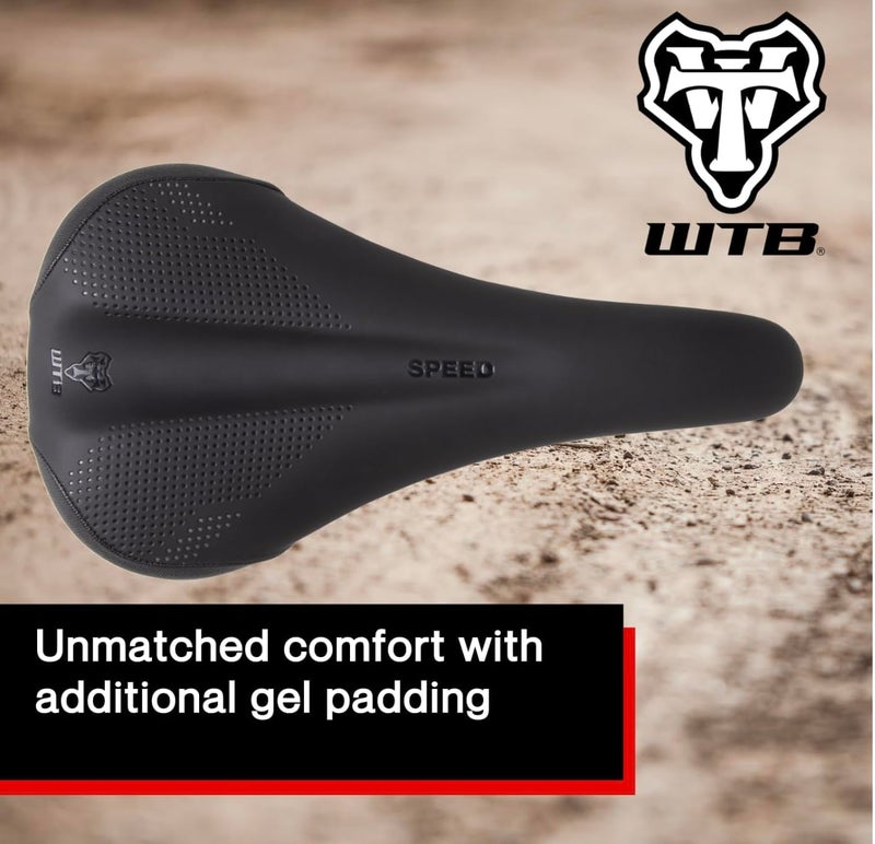 WTB Speed Bike Seat (Saddle) Comfortable Thick Padding - Shock-Absorbing Base - Mountain, Urban & E-Bikes (Steel Rail) - Image 5