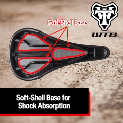 WTB Speed Bike Seat (Saddle) Comfortable Thick Padding - Shock-Absorbing Base - Mountain, Urban & E-Bikes (Steel Rail) - Image 2
