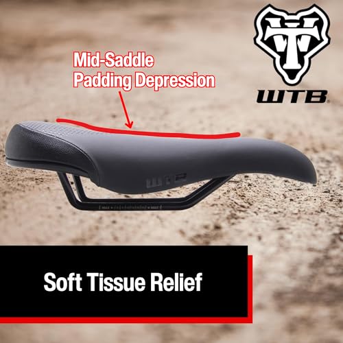 WTB Speed Bike Seat (Saddle) Comfortable Thick Padding - Shock-Absorbing Base - Mountain, Urban & E-Bikes (Steel Rail) - Image 3