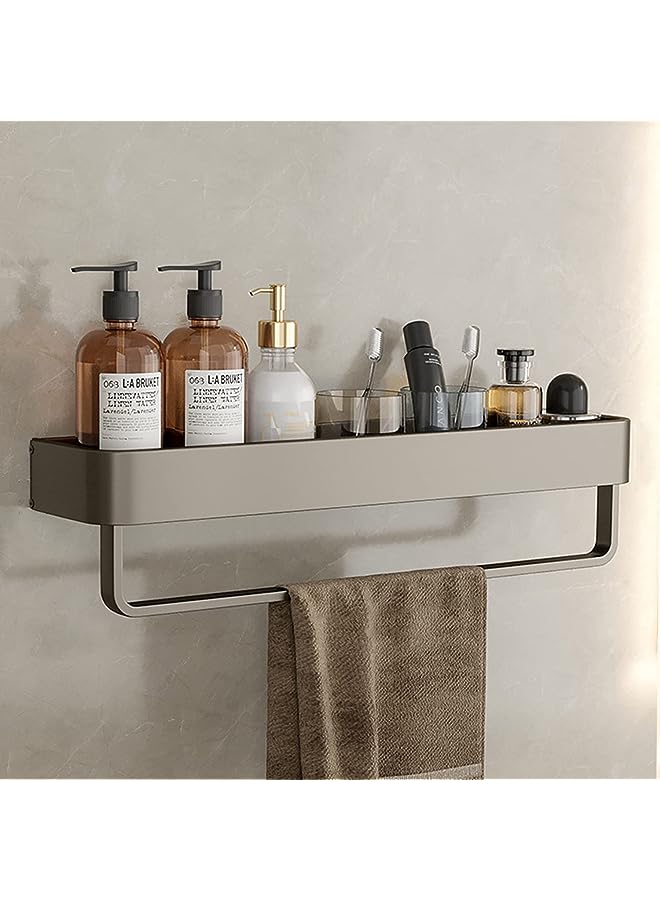IAF Bathroom Storage Organizer, Anti-Rust Bathroom Storage Basket with Hooks, No Drilling Wall Mounted Shower Storage Rack Organizer for Bathroom, Kitchen and Toilet (Style 6) - Image 1