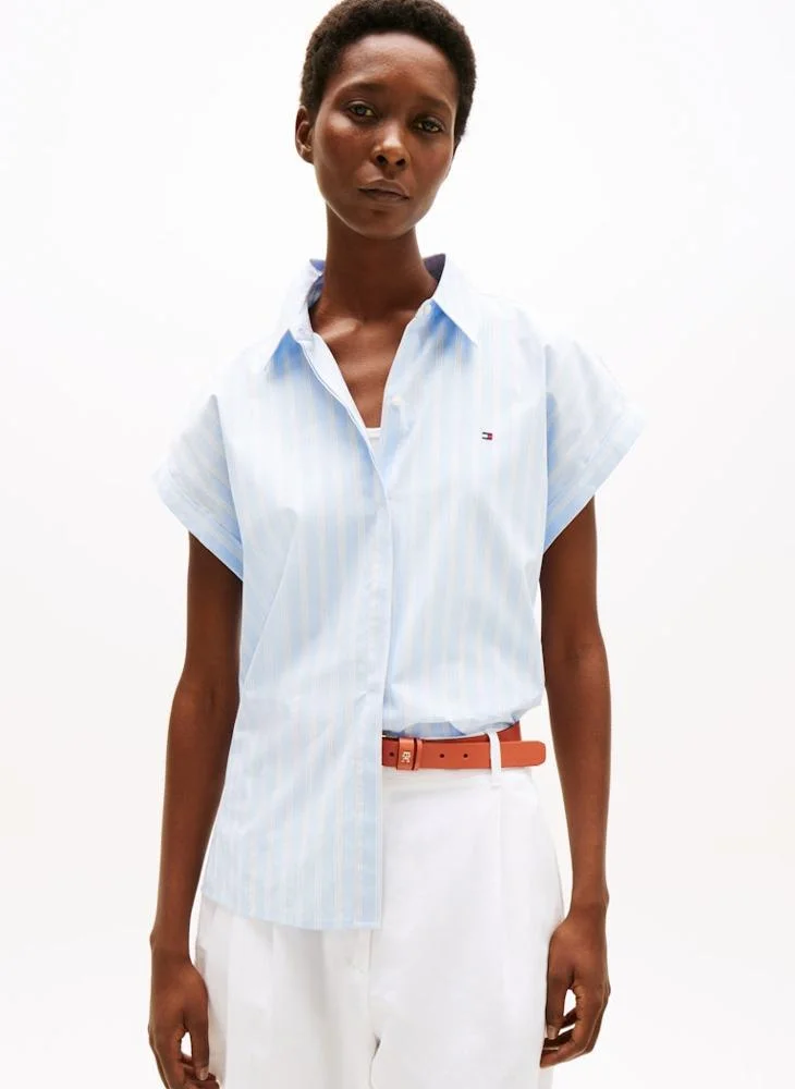 تومي هيلفيغر POPLIN SLEEVELESS RELAXED SHIRT
