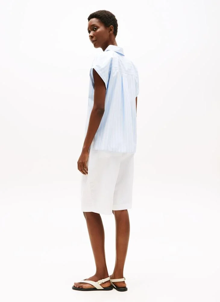 تومي هيلفيغر POPLIN SLEEVELESS RELAXED SHIRT
