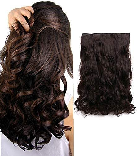 CHANDERKASH 245 Clips Based Long Curly Wave Clips in on Synthetic Hair Extensions - Image 5