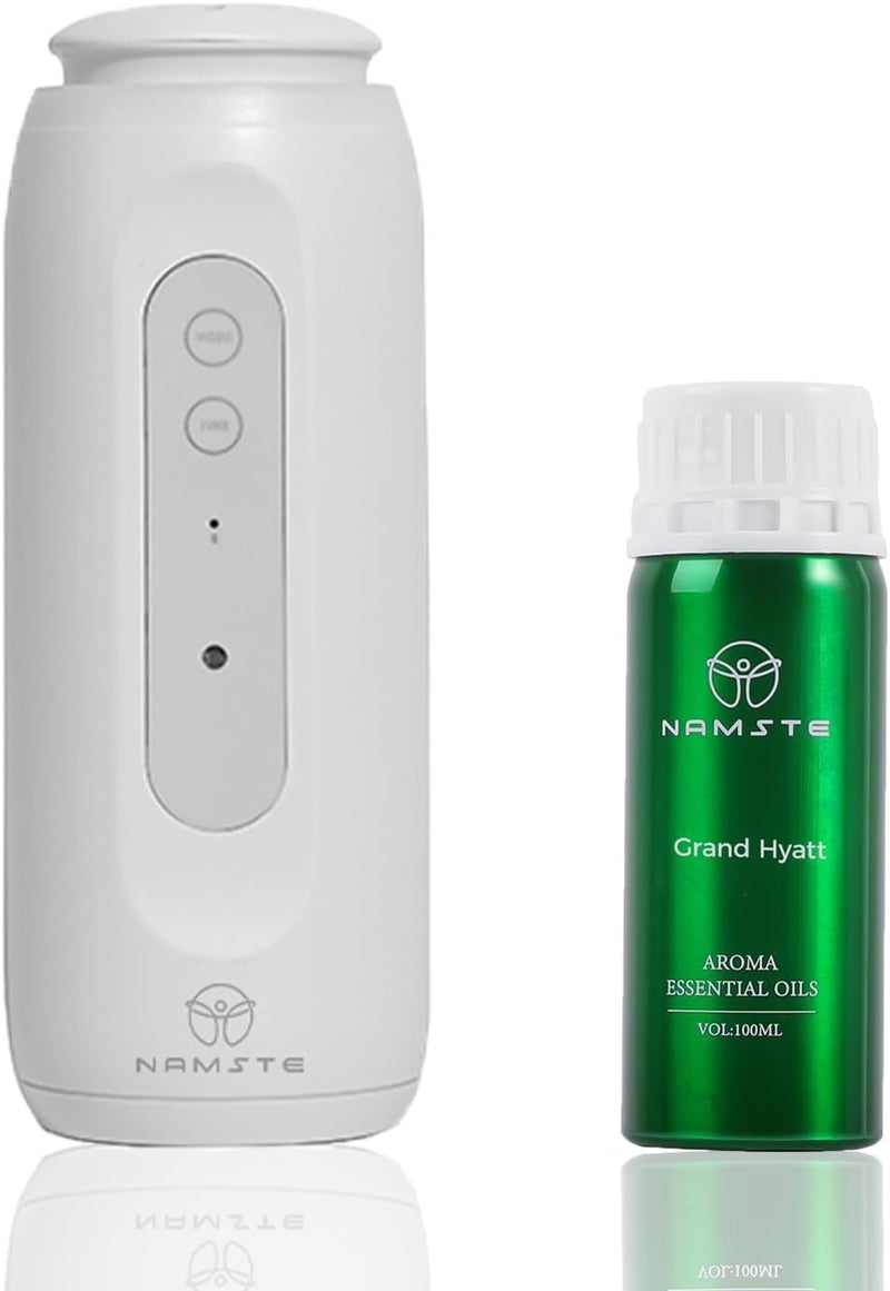 NAMSTE Aroma Diffusers,Contains 100ml Grand Hyatt Aroma Essential Oil, Plug In Scent Aromatic Devices with Bluetooth Connection Fragrance Diffuser for Home, Room, Office