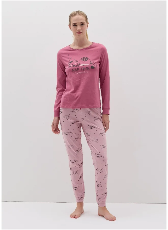Ovs Long pyjamas with kitten print