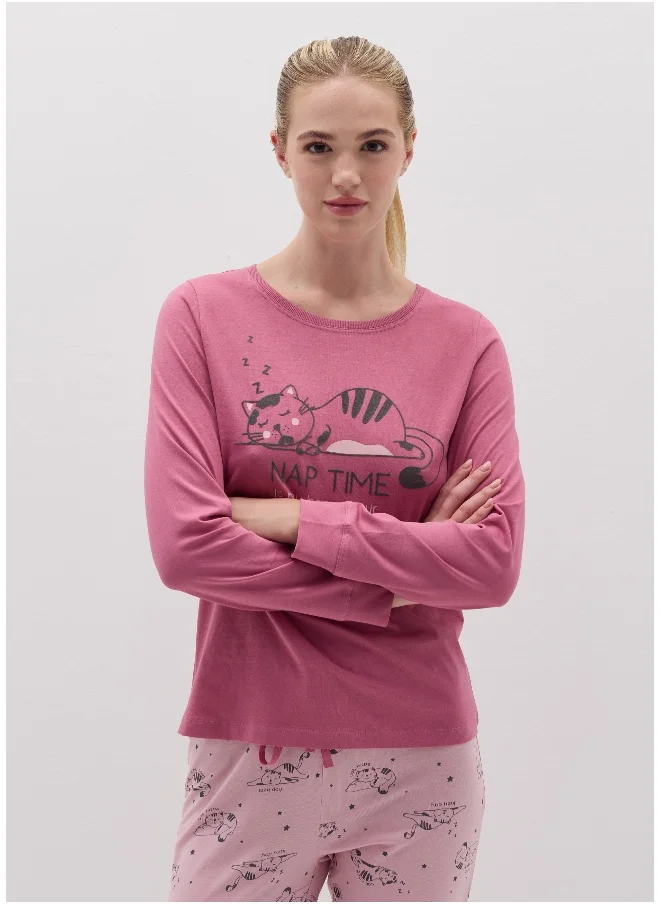 Ovs Long pyjamas with kitten print