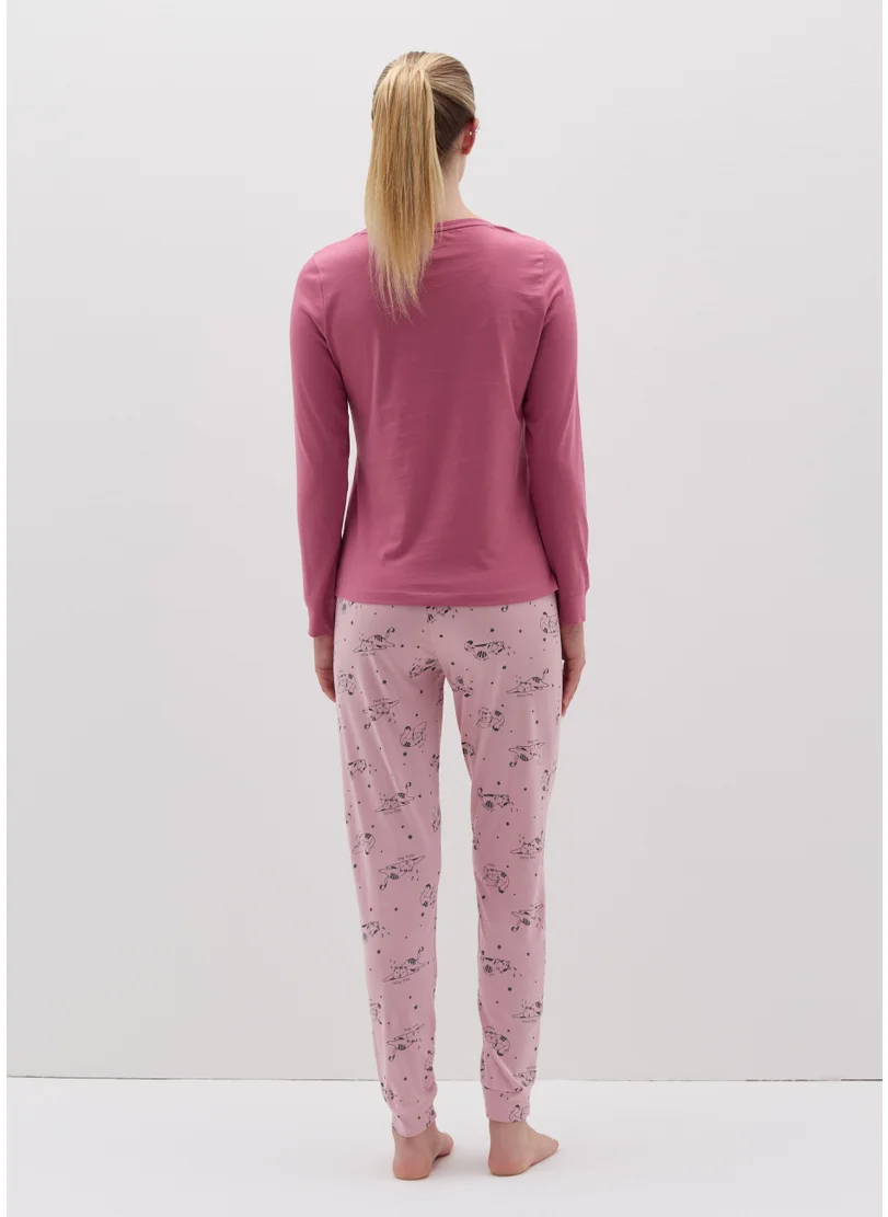 Ovs Long pyjamas with kitten print
