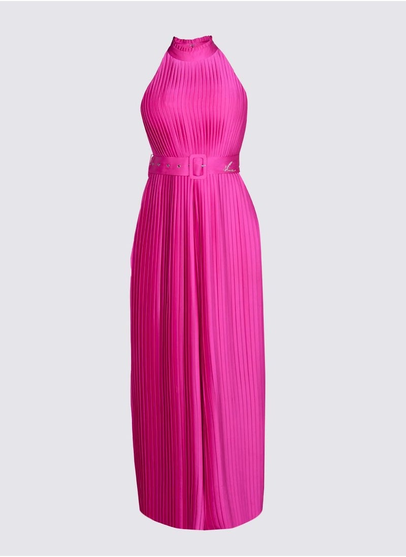 NIVA FASHION HOUSE - Miami Girl - Pink Silk Jumpsuit - Image 1