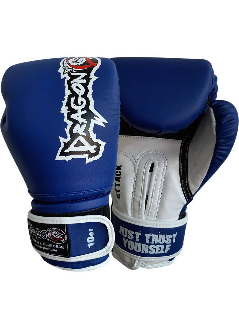 Dragon Attack Boxing Gloves Kick Boxing Muay Thai Boxing Gloves and Whiteface Bandage Set of 2  - Image 3