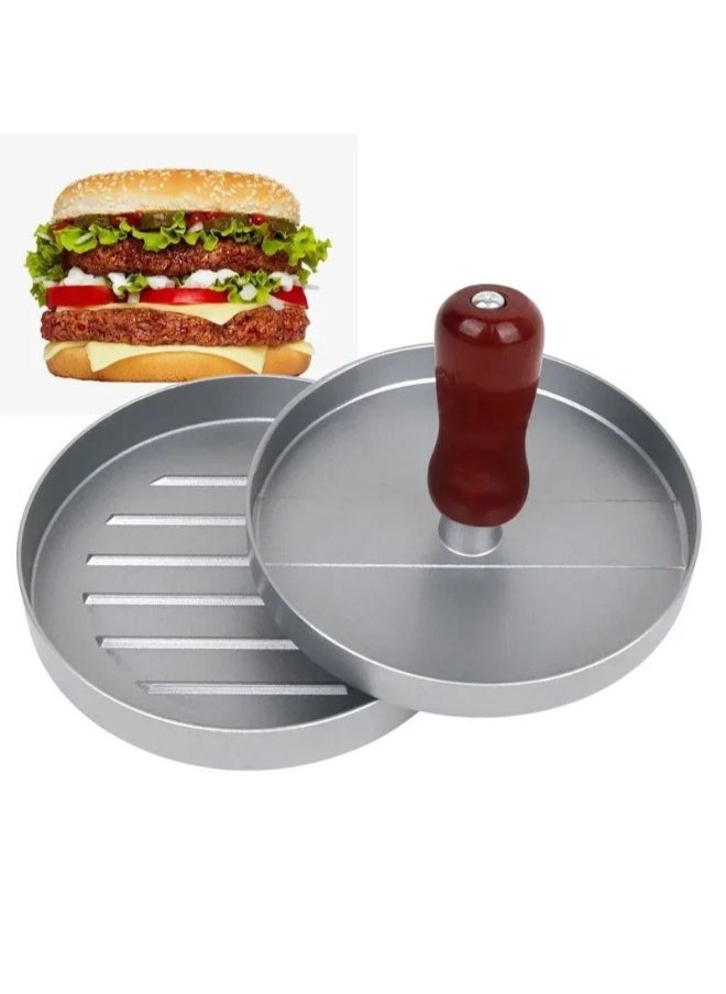 Generic Create perfectly shaped homemade burgers effortlessly with the Metal Burger Press. Designed for even cooking and uniform thickness, this durable press is a must-have for burger lovers and kitchen enthusiasts.  - Image 3