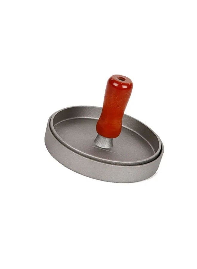 Generic Create perfectly shaped homemade burgers effortlessly with the Metal Burger Press. Designed for even cooking and uniform thickness, this durable press is a must-have for burger lovers and kitchen enthusiasts.  - Image 4