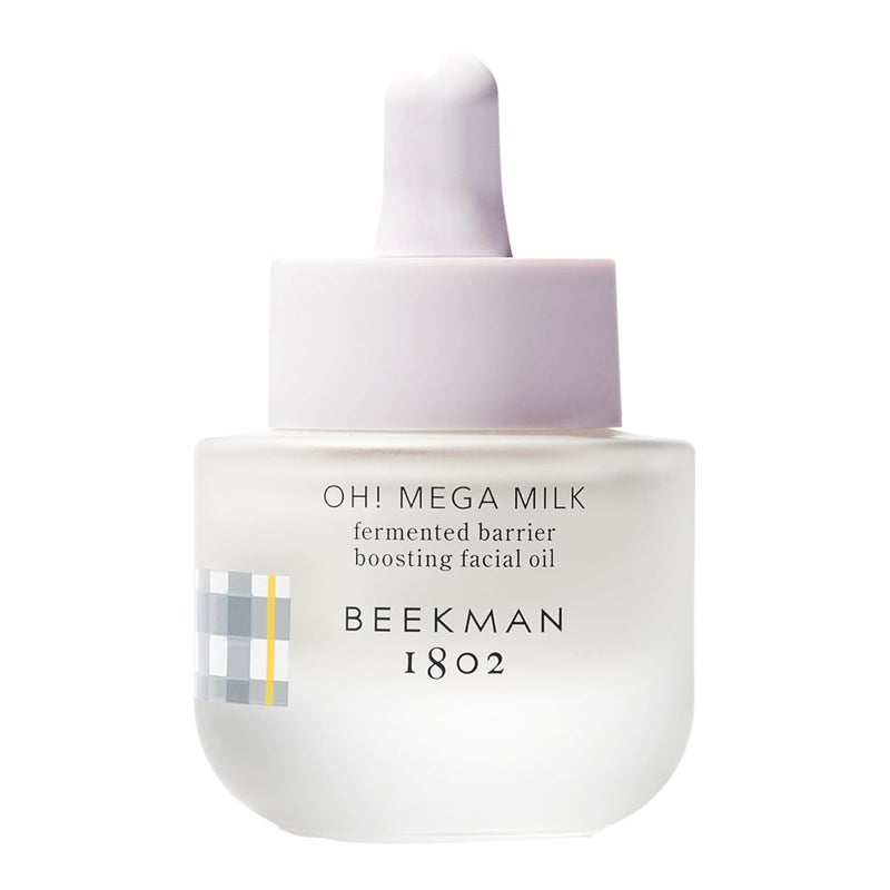 Beekman 1802 Oh Mega Milk Facial Oil  Hydrating Vitamin C  Niacinamide Serum  Repairs Skin Barrier  Reduces Dark Spots For Aging Skin  Fragrance Free Sensitive Skin Safe