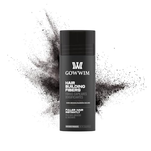 Gowwim Hair Fibers for Thinning Hair Instant Volumizing Thickening for Loss Bald Spot and Grey Coverage Touch up Natural Waterproof Filler Building Fibers for Women Men 25g - Image 1