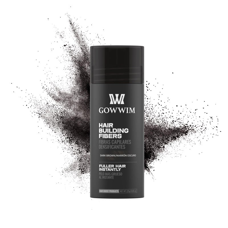 Gowwim Hair Fibers for Thinning Hair Instant Volumizing Thickening for Loss Bald Spot and Grey Coverage Touch up Natural Waterproof Filler Building Fibers for Women Men 25g - Image 3