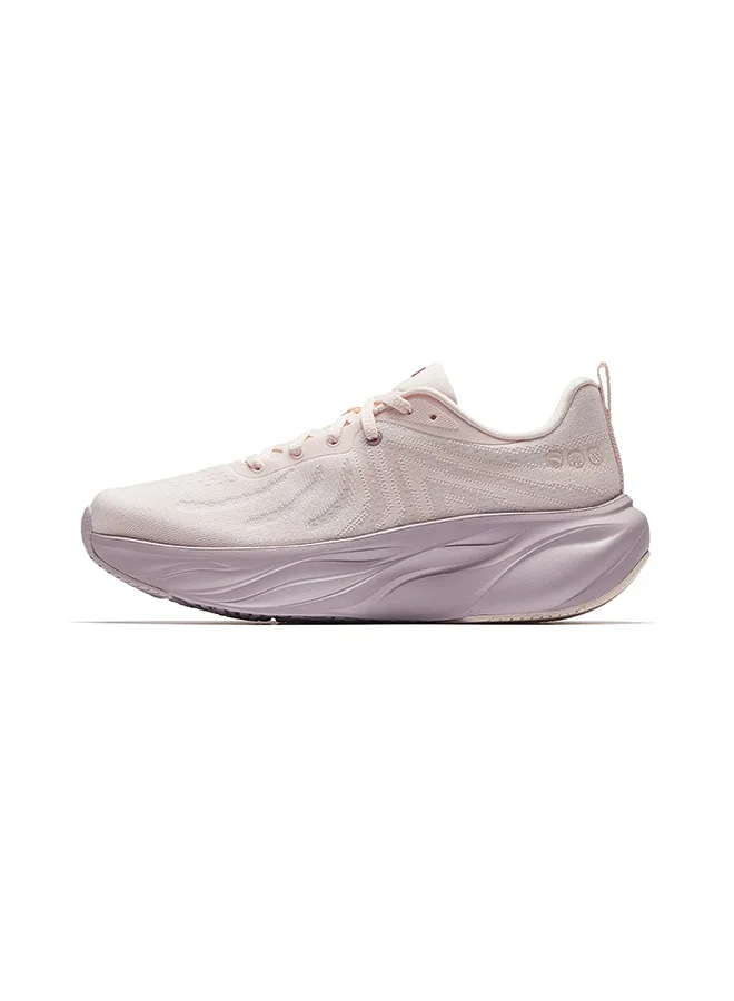 ANTA Leaf | Red Running shoes 2025 summer new arrival breathable casual sports shoes thick sole increases height plaid