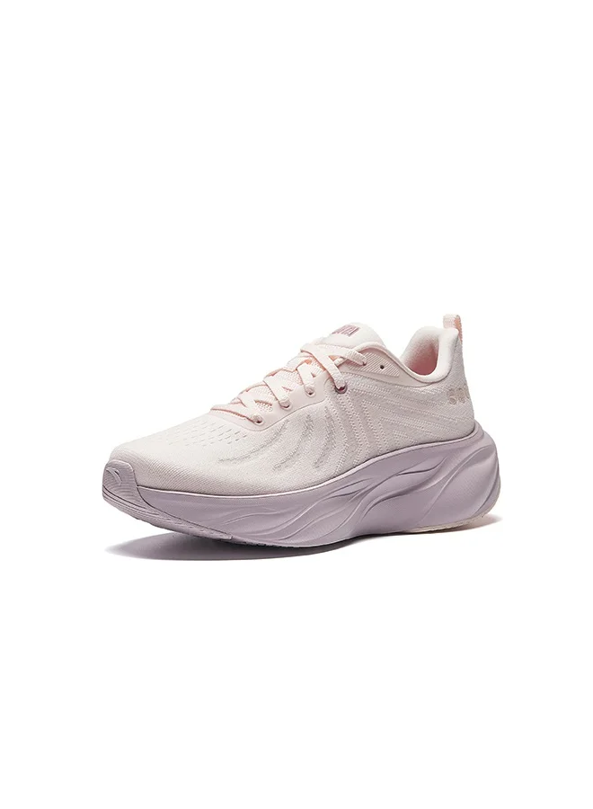 ANTA Leaf | Red Running shoes 2025 summer new arrival breathable casual sports shoes thick sole increases height plaid