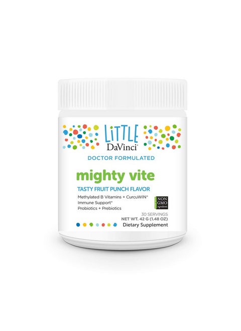 Little Mightiest Vite With Probiotics And Prebiotics Supports Immune System Gut Health And Healthy Brain* With Vitamin C A D3 E And More Fruit Punch Flavor 42 G 30 Servings