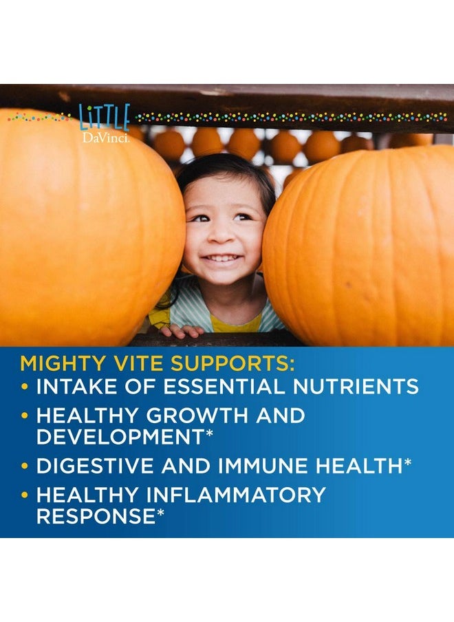 Davinci Little Mightiest Vite With Probiotics And Prebiotics Supports Immune System Gut Health And Healthy Brain* With Vitamin C A D3 E And More Fruit Punch Flavor 42 G 30 Servings  - Image 5