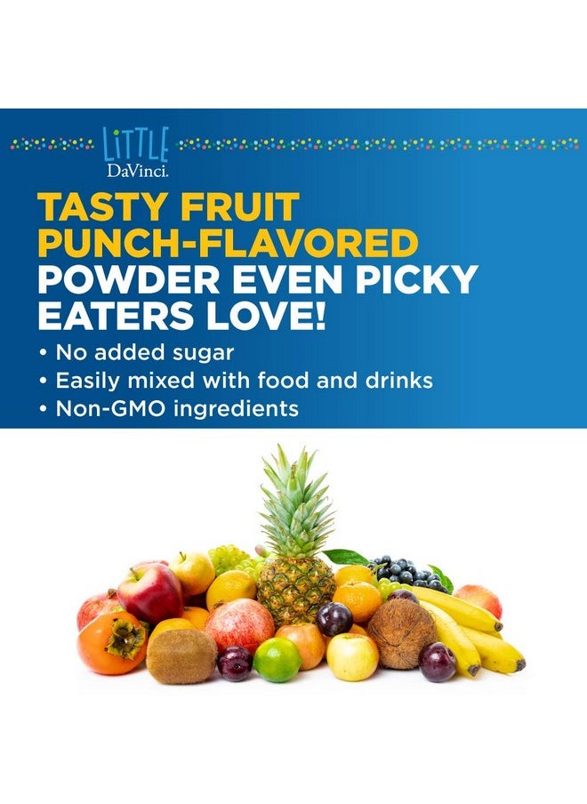 Davinci Little Mightiest Vite With Probiotics And Prebiotics Supports Immune System Gut Health And Healthy Brain* With Vitamin C A D3 E And More Fruit Punch Flavor 42 G 30 Servings  - Image 4